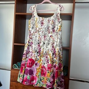 Size 18w wore once has two stains under each arm hole.